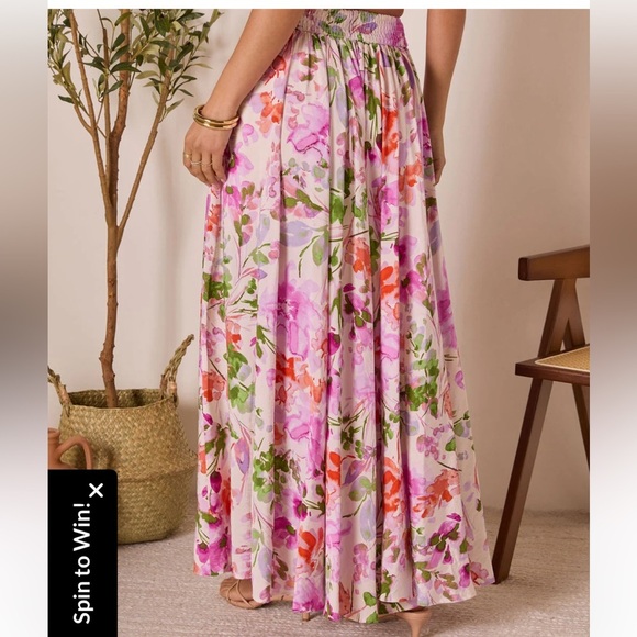 NWT By Together Floral Maxi Skirt size small - Picture 8 of 10